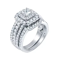 2 CT.T.W. Natural Diamond Bridal Set