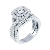 2 CT.T.W. Natural Diamond Bridal Set