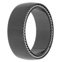 Mens Black Zirconium Band