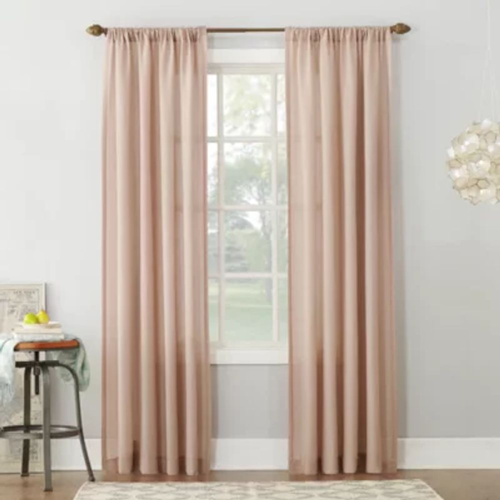 Amalfi Sheer Rod Pocket Single Curtain Panel