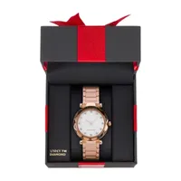 Red Bow Deal 1/10 C.T. T.W. Womens Diamond Accent Rose Goldtone Bracelet Watch 12956r-18-E29