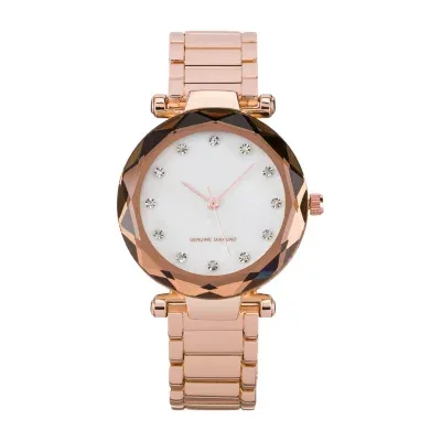 Red Bow Deal 1/10 C.T. T.W. Womens Diamond Accent Rose Goldtone Bracelet Watch 12956r-18-E29