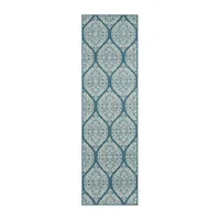 Momeni Baja 17 Damask Indoor Outdoor Rectangular Accent Rug