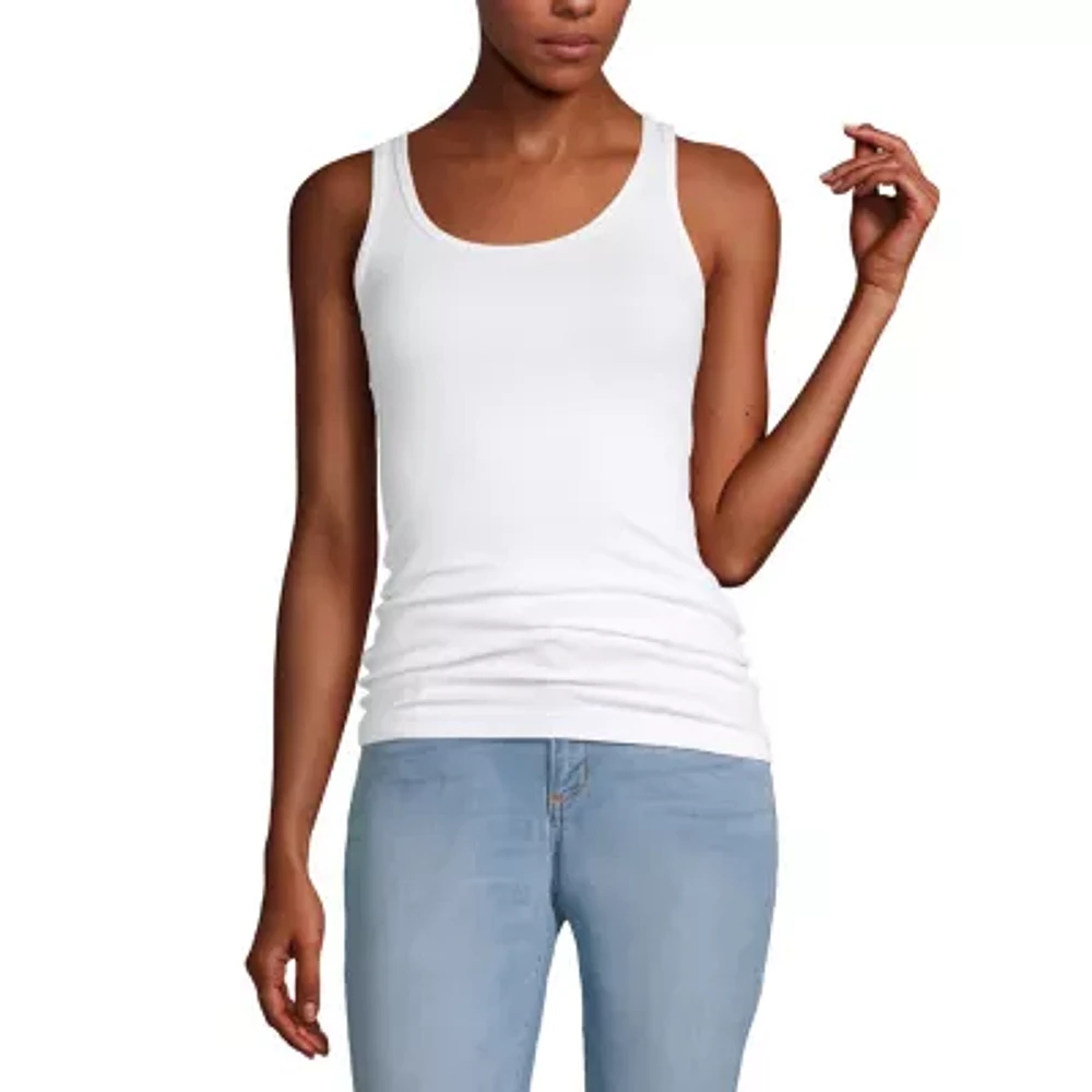 a.n.a Womens Tall Scoop Neck Sleeveless Tank Top