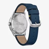 Citizen Donald Duck Mens Blue Leather Strap Watch Aw1790-05w