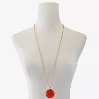 Liz Claiborne Catseye 34 Inch Rolo Round Pendant Necklace