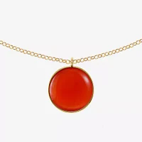 Liz Claiborne Catseye 34 Inch Rolo Round Pendant Necklace