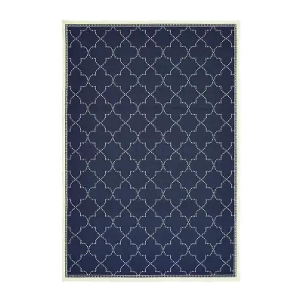 Covington Home Martinique Scallop Trellis Indoor Outdoor Rectangular Accent Rug