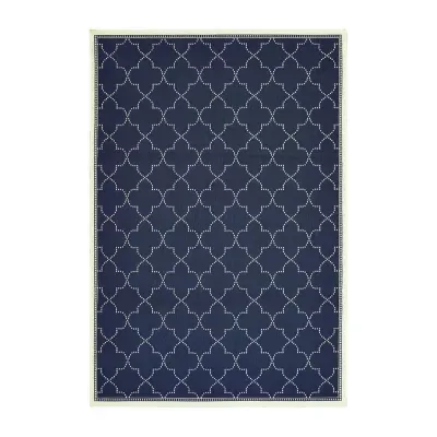 Covington Home Martinique Scallop Trellis Indoor Outdoor Rectangular Area Rug