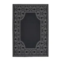 Covington Home Martinique Bordered Indoor Outdoor Rectangular Area Rug