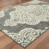 Covington Home Martinique Center Medallion Indoor Outdoor Rectangular Area Rug