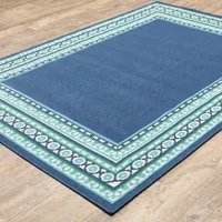 Covington Home Marquesas Border Indoor Outdoor Rectangular Accent Rug