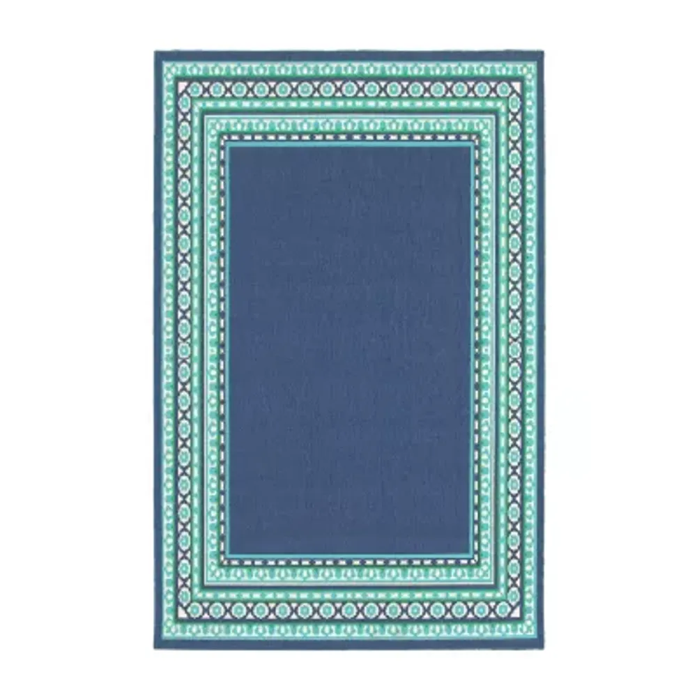 Covington Home Marquesas Border Indoor Outdoor Rectangular Accent Rug