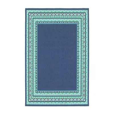 Covington Home Marquesas Border Indoor Outdoor Rectangular Accent Rug