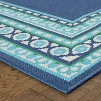 Covington Home Marquesas Border Indoor Outdoor Rectangular Accent Rug