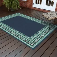 Covington Home Marquesas Border Indoor Outdoor Rectangular Accent Rug