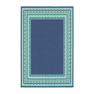 Covington Home Marquesas Border Indoor Outdoor Rectangular Area Rug