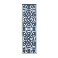 Covington Home Marquesas Intricate Trellis 2'3"X7'6" Indoor Outdoor Rectangular Runner