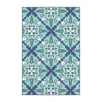 Covington Home Rectangular Rugs & Floor Coverings Indoor Outdoor Medallion Accent