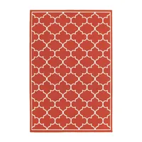 Covington Home Marquesas Scallop Trellis Indoor Outdoor Rectangular Accent Rug