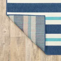 Covington Home Marquesas Striped Indoor Outdoor Rectangular Accent Rug