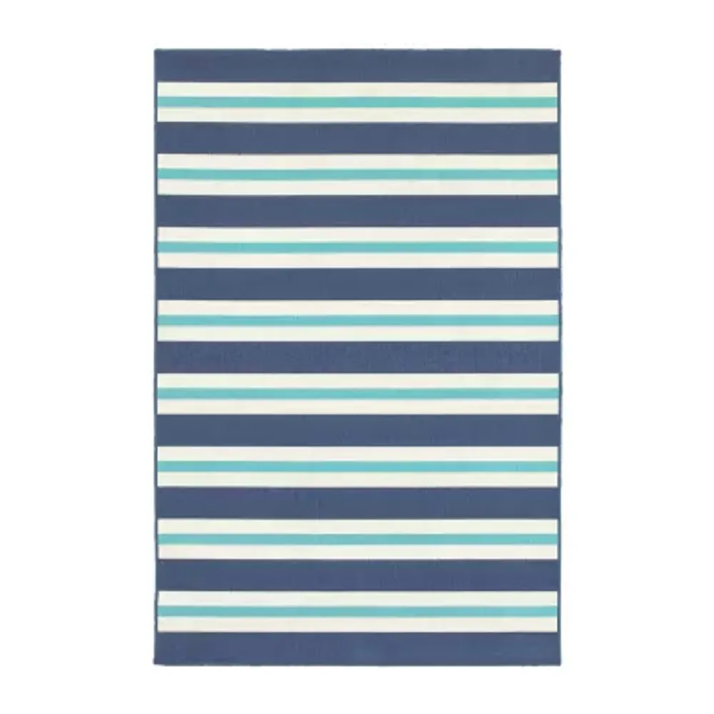 Covington Home Marquesas Striped Indoor Outdoor Rectangular Accent Rug