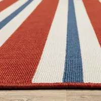 Covington Home Marquesas Striped Indoor Outdoor Rectangular Accent Rug