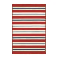 Covington Home Marquesas Striped Indoor Outdoor Rectangular Area Rug