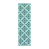 Covington Home Marquesas Floral Trellis 2'3"X7'6" Indoor Outdoor Rectangular Runner