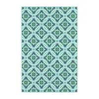 Covington Home Marquesas Floral Trellis Indoor Outdoor Rectangular Accent Rug