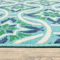 Covington Home Marquesas Floral Trellis Indoor Outdoor Rectangular Accent Rug