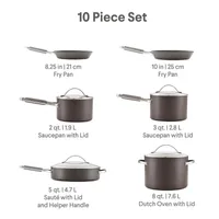 Ayesha Curry Hard Anodized Collection 10-pc. Cookware Set