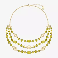 Liz Claiborne Layered Filigree 18 Inch Rolo Strand Necklace