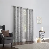 No 918 Kenji Energy Saving Sheer Grommet Top Single Curtain Panel