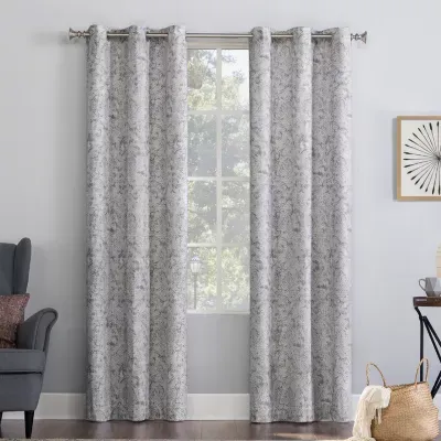 No 918 Kenji Energy Saving Sheer Grommet Top Single Curtain Panel