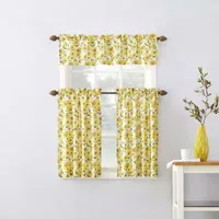 No 918 Sunny 2-pc. Rod Pocket Window Tier