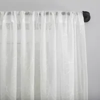 No 918 Tamaryn Sheer Rod Pocket Single Curtain Panel