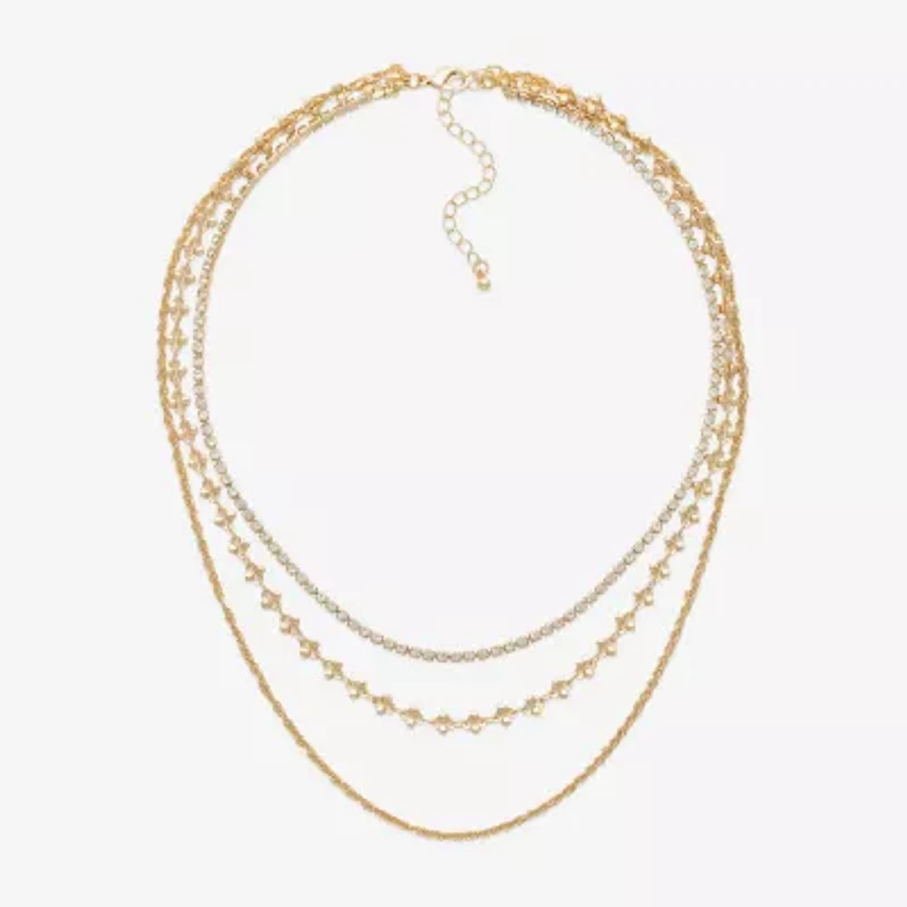 Bold Elements Gold Tone 19 Inch Rope Strand Necklace