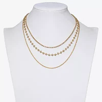 Bold Elements Gold Tone 19 Inch Rope Strand Necklace