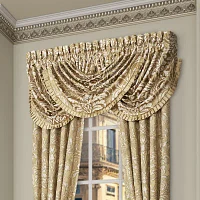 Queen Street Augustina Rod Pocket Waterfall Valance