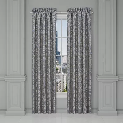 Queen Street Bacoli Energy Saving Light-Filtering Rod Pocket Set of 2 Curtain Panel