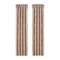 Queen Street Rosalita Rod Pocket Energy Saving Light-Filtering Set of 2 Curtain Panel