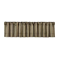 Queen Street Charleston Black Rod Pocket Tailored Valance