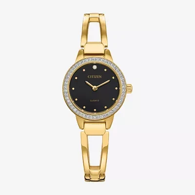 Citizen Quartz Womens Gold Tone Stainless Steel Bangle Watch Ez7012-85e