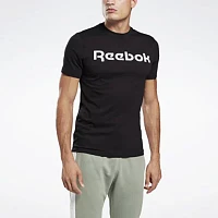 Reebok Linear Mens Crew Neck Short Sleeve Graphic T-Shirt