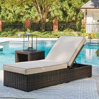 Signature Design by Ashley® Coastline Bay Outdoor Chaise Lounge with Cushions
