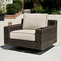 Signature Design by Ashley® Coastline Bay Outdoor Swivel Lounge with Cushion
