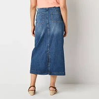 St. John's Bay Womens Tall Mid Rise Maxi Skirt