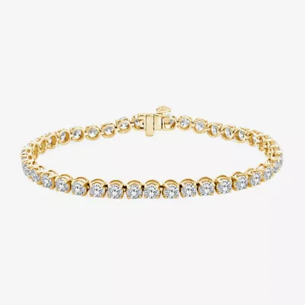 (H,Si2) 10 1/2 Ct. T.W. Lab Grown White Diamond 10K Gold 8 Inch Tennis Bracelet