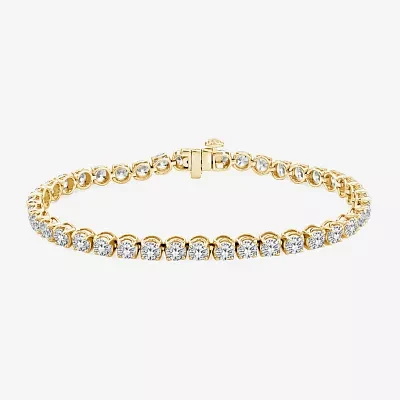 (H,Si2) 10 1/2 Ct. T.W. Lab Grown White Diamond 10K Gold 8 Inch Tennis Bracelet